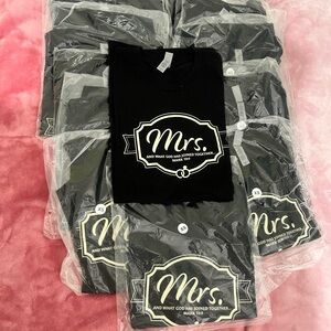Black 'Mrs.' T-Shirt